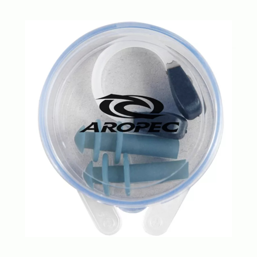 Aropec NC-2 Adult Waterproof / Swimming Ear Plugs and Nose Clip