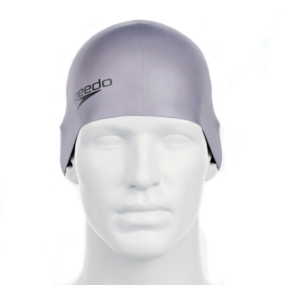 Speedo 0119772 Plain Molded Silicone Cap (Chrome)