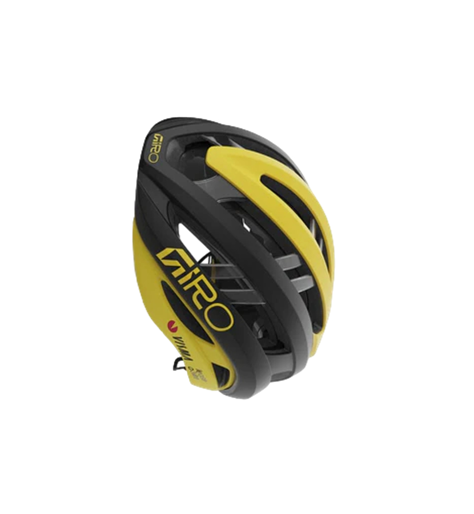 Giro Aries Migiro MIPS Spherical Road Cycling Helmet - Matte Black/Matte Yellow Visma (Small)