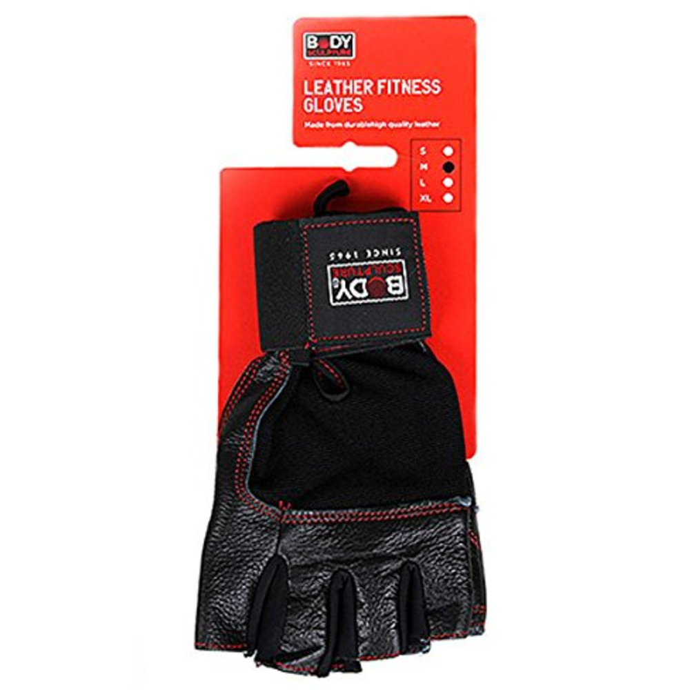 Body Sculpture BW-95US-H Leather Fitness Gloves (Small)