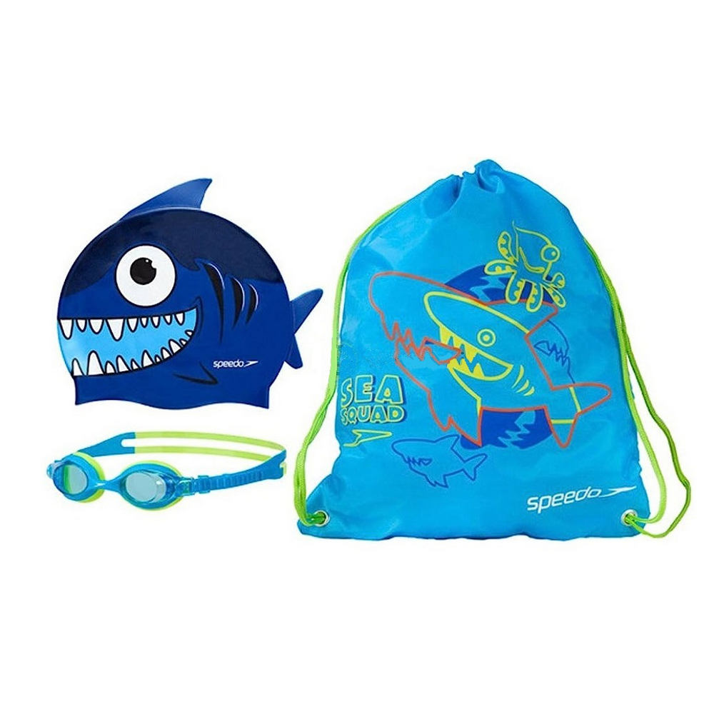 Speedo Sea Squad Goggles Kid's Set (Blue)