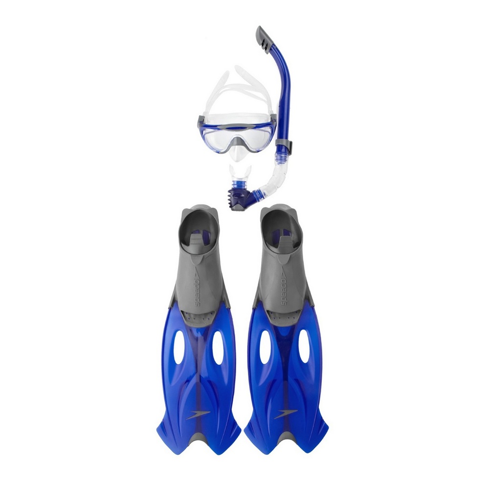 Speedo Glide Set - Mark, Snorkel and Fin Package (35-36)