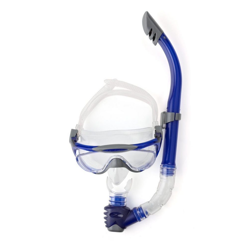 Speedo Glide Set - Mask, Snorkel and Fin Package (37-38)