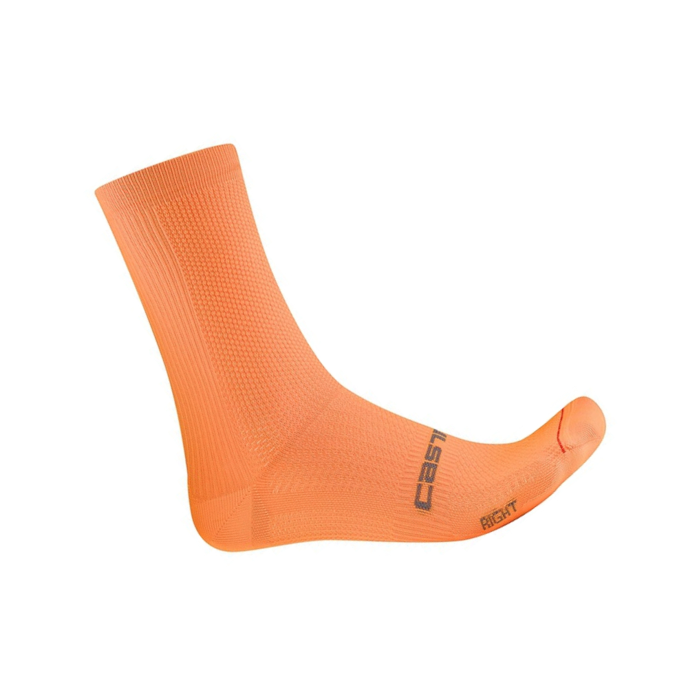 Castelli Espresso 18 Cycling Socks - Vivid Orange (Large/XL)