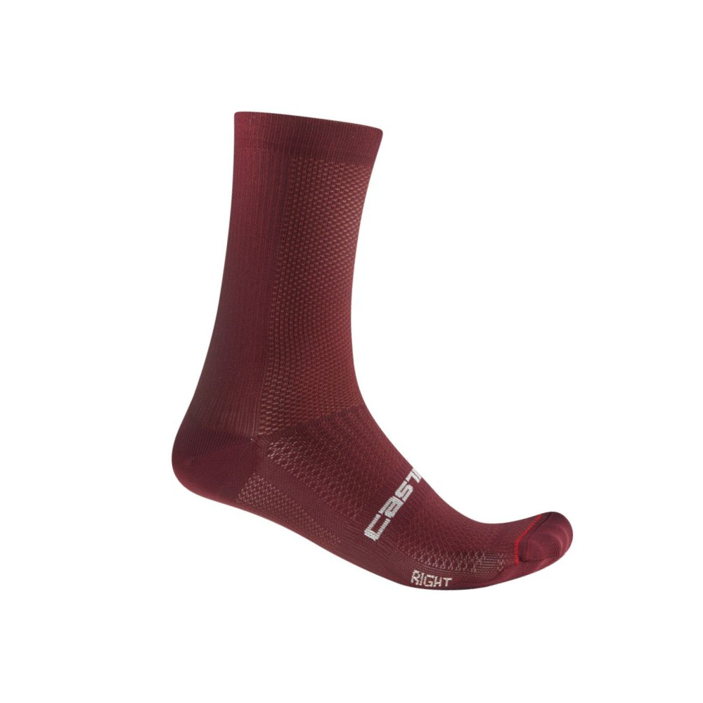 Castelli Espresso 18 Cycling Socks - Deep Bordeaux (S/M)