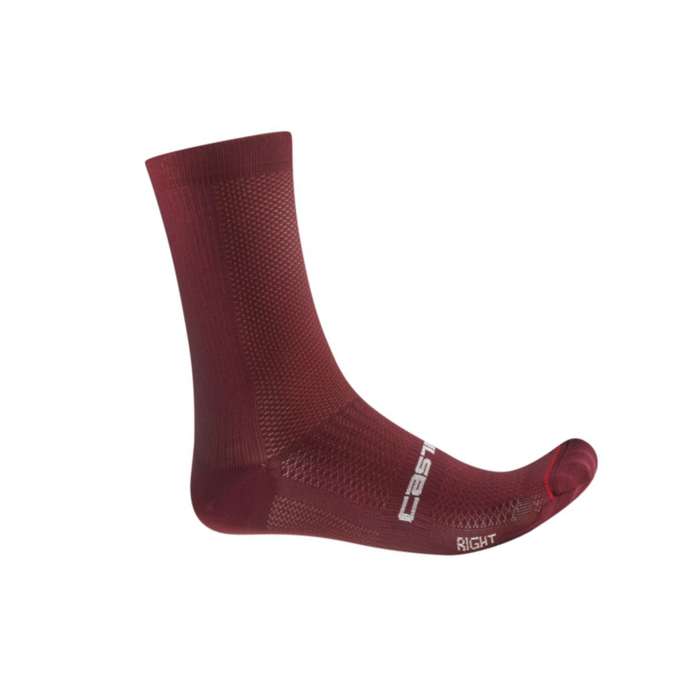 Castelli Espresso 18 Cycling Socks - Deep Bordeaux (S/M)