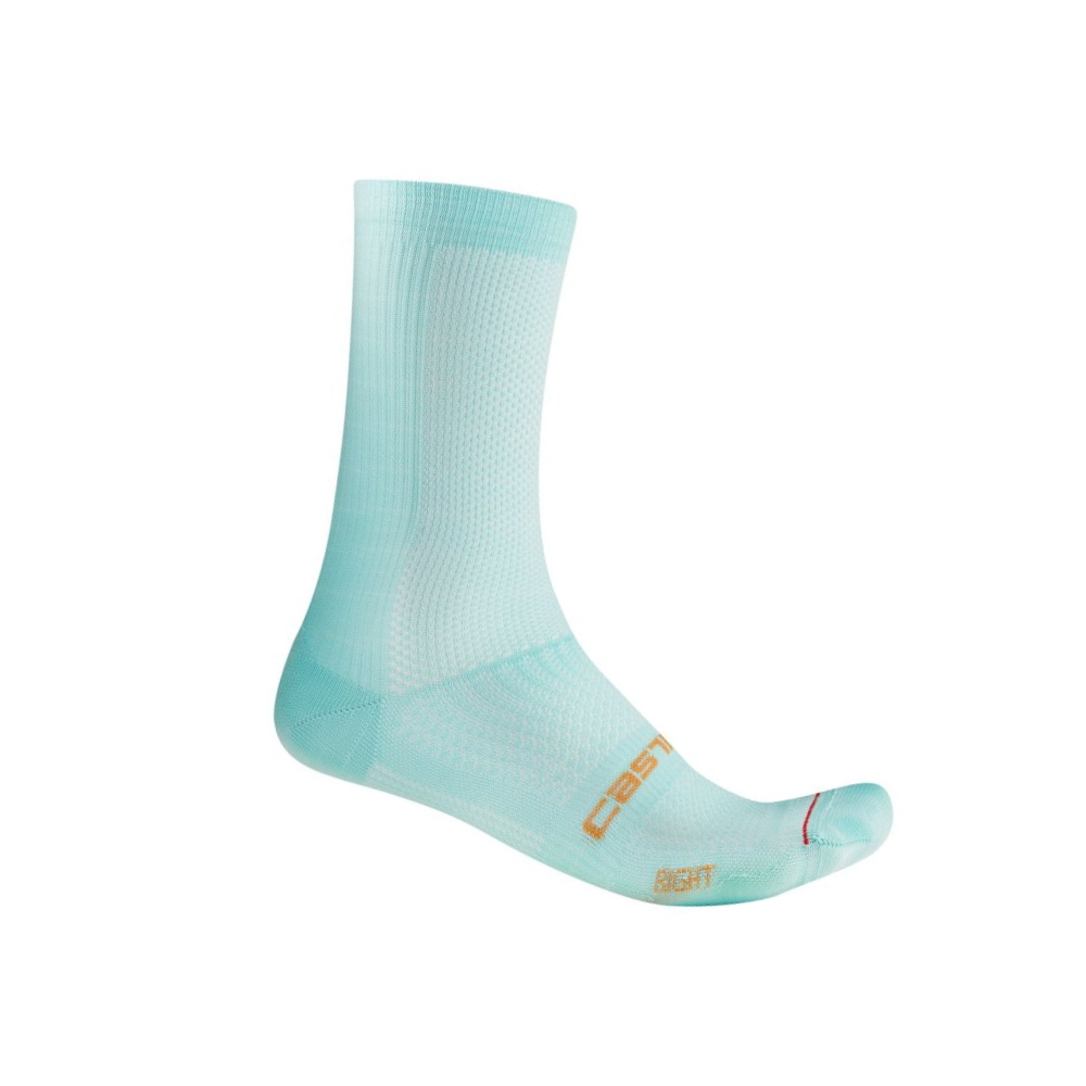 Castelli Espresso 18 Cycling Socks - Pool Blue (L/XL)