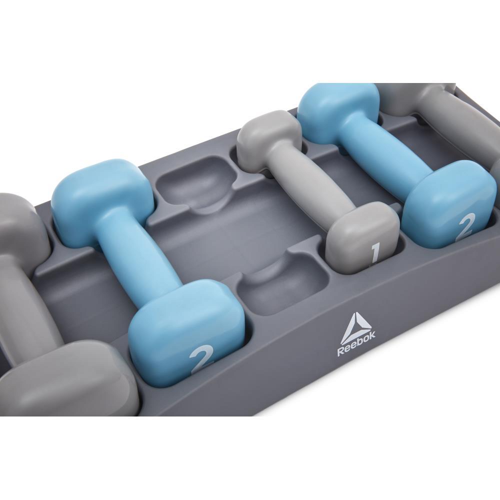 Reebok RAWT-11156 Dumbbell Set with Case (Grey)