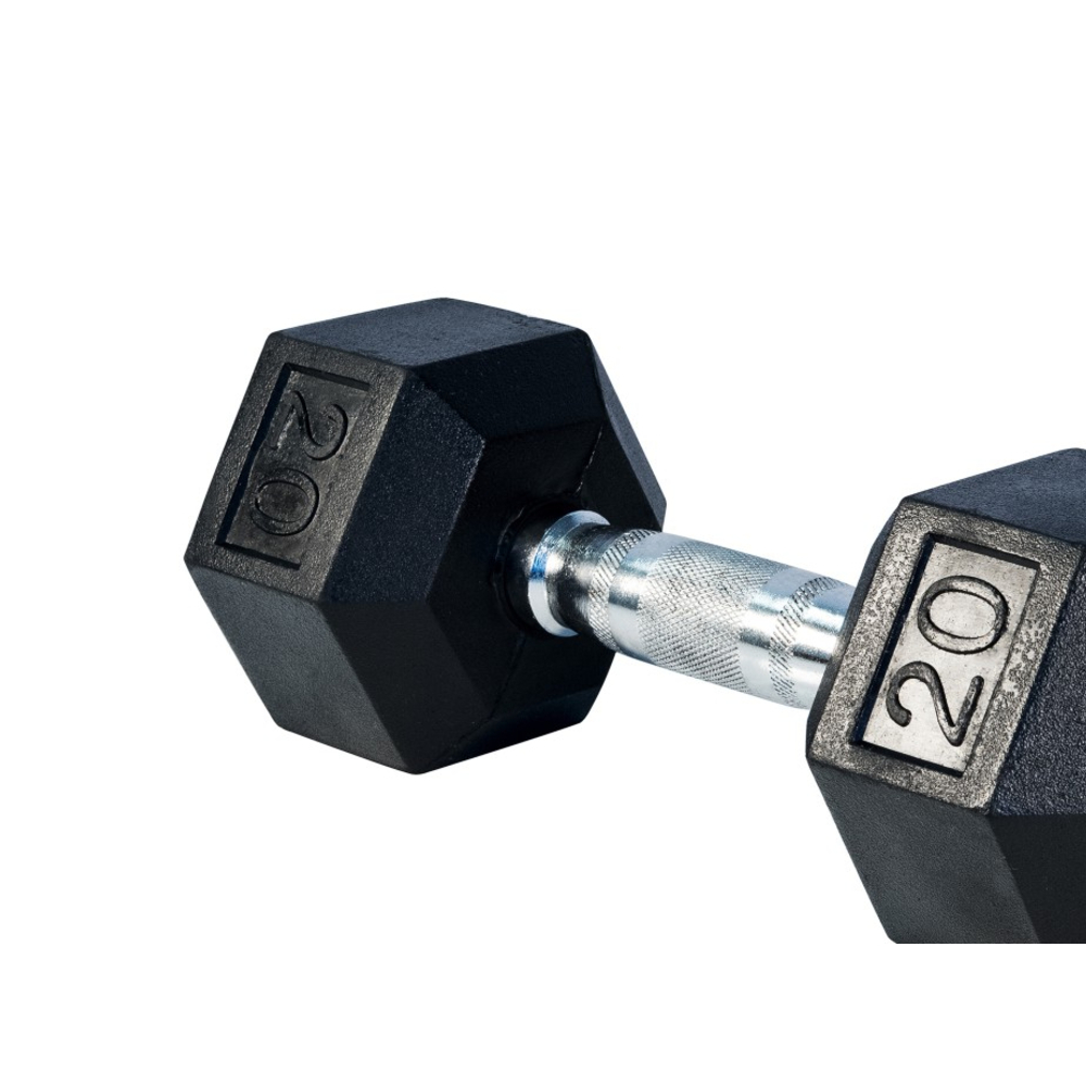 Rising DB001 Rubber Hex Dumbbells (20 lbs) (Per Piece)