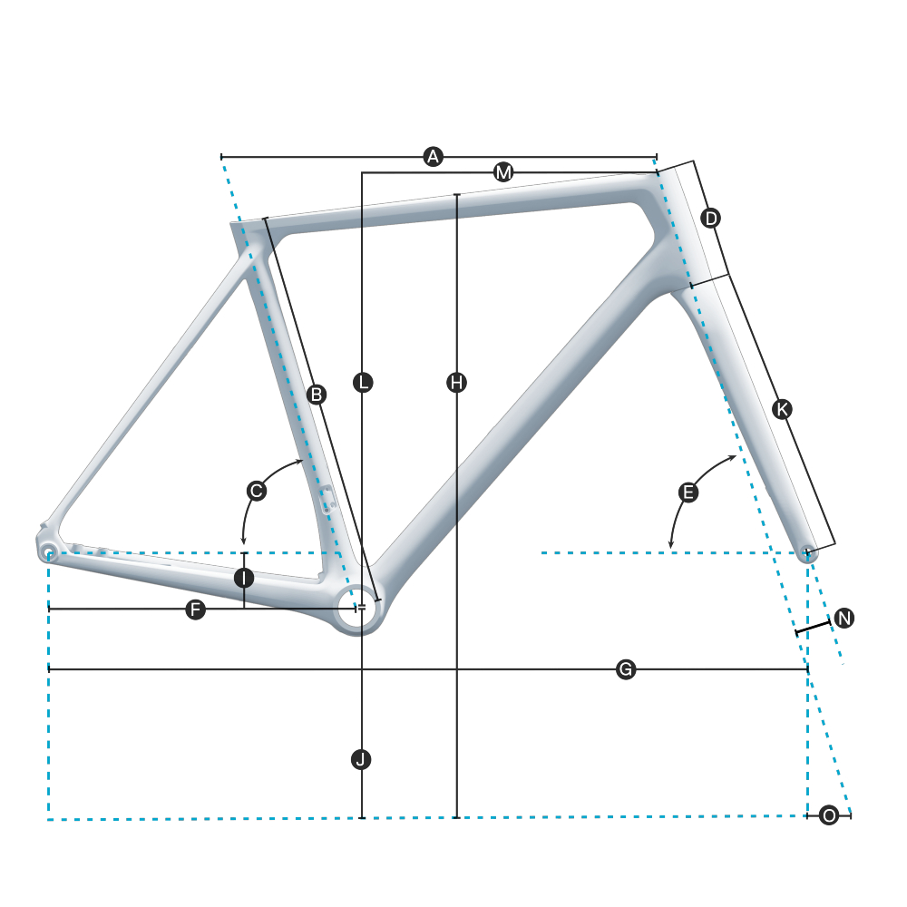 Felt FR Advanced Road Bike Shimano Ultegra Di2 - Lightning White / Felt Black (51)