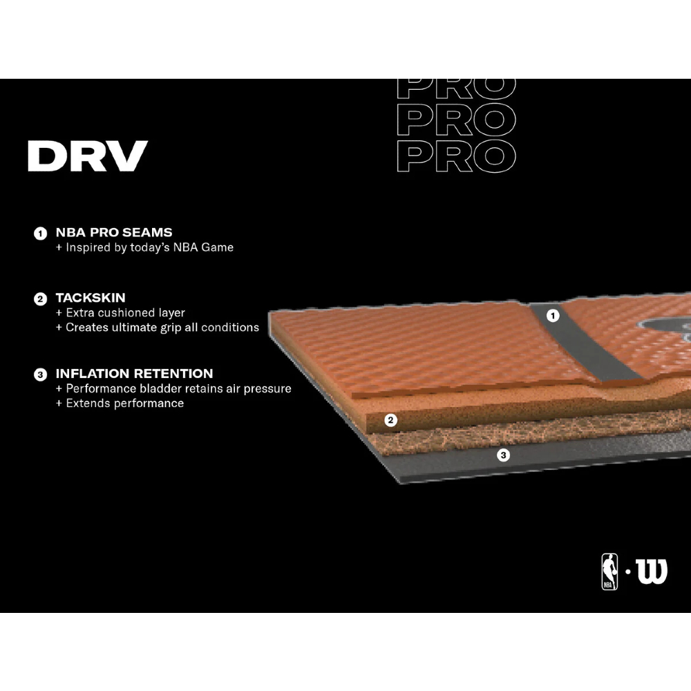 Wilson NBA DRV  Pro Basketball (WTB9100XB06) – Size  6