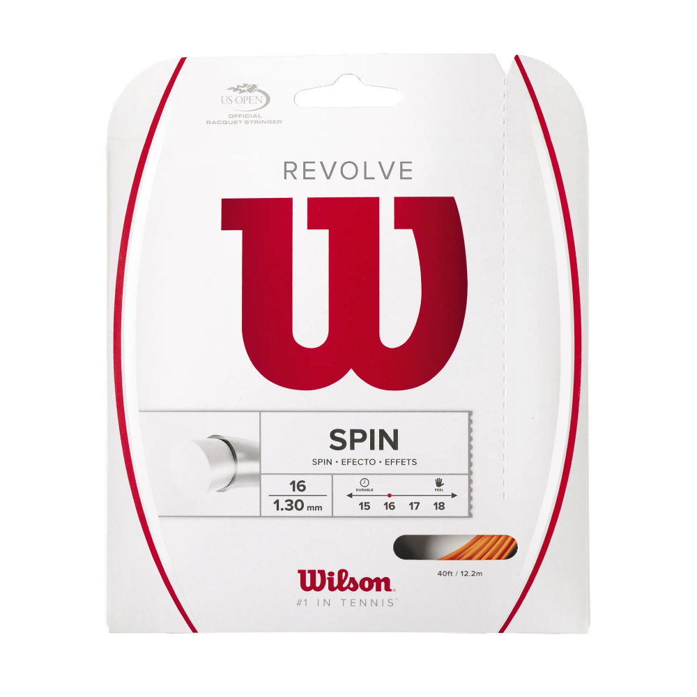 Wilson Revolve 16G Tennis String - Orange (WRZ946200)