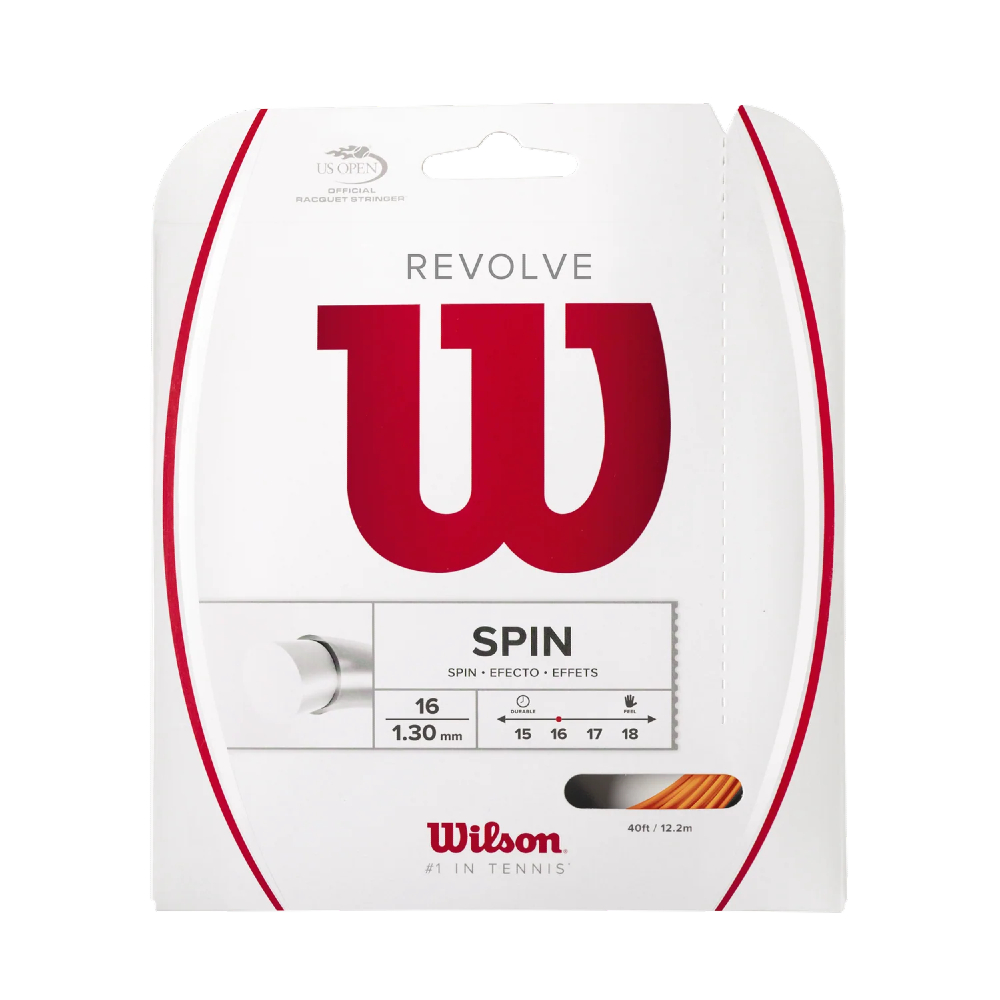 Wilson Revolve 16G Tennis String - Orange (WRZ946200)