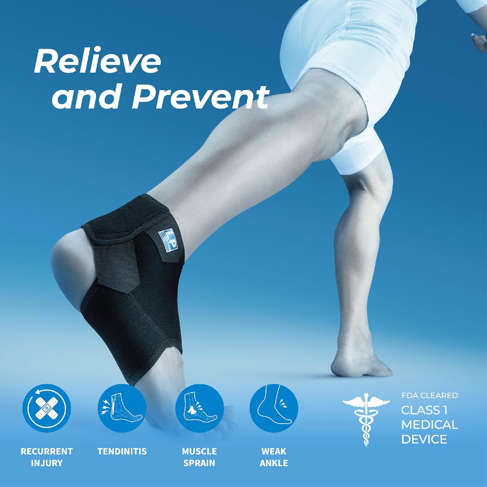 LP Support Ankle Support LP-768CN with Rear Adjustable Strap (Small)