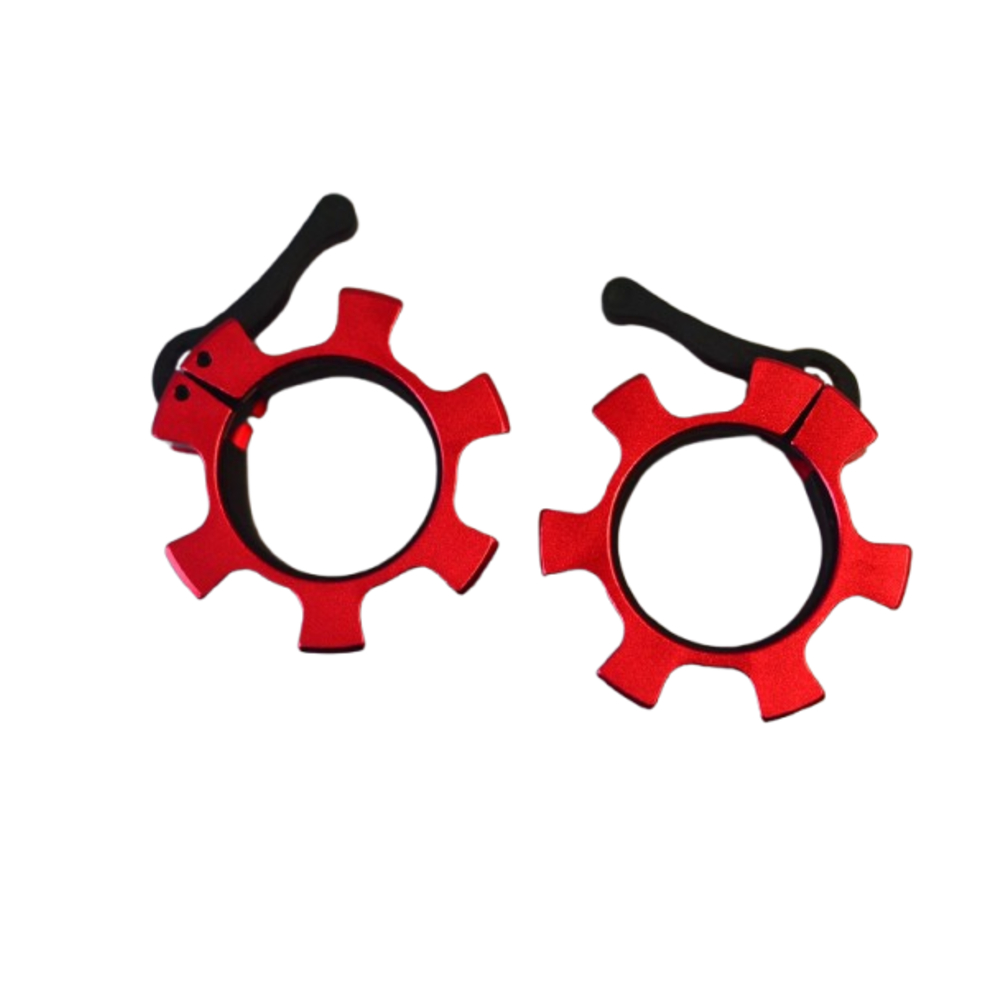 Rising CL001 Olympic Clip Collar Quick-Lock Barbell Collar for 2-inch Olympic Bars (Pair)