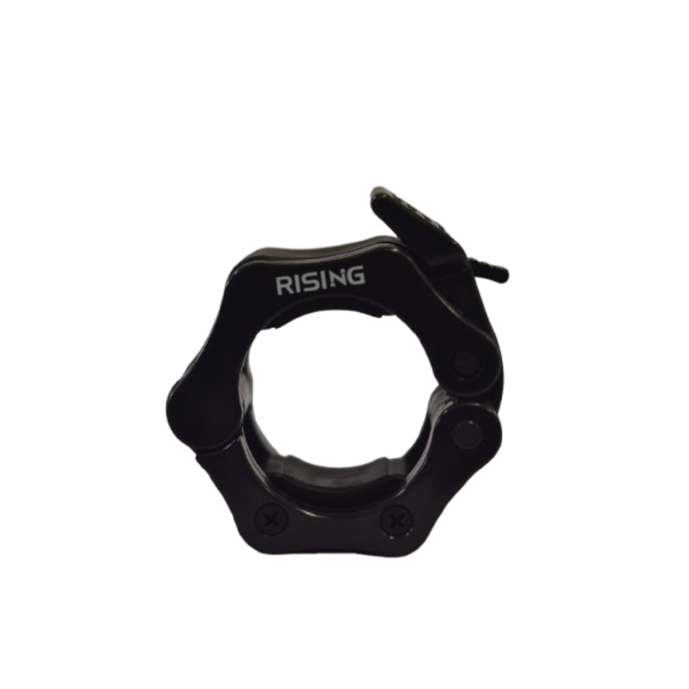 Rising CL009 Olympic Clip Collar Quick-Lock Barbell Collar for 2-inch Olympic Bars (Pair)