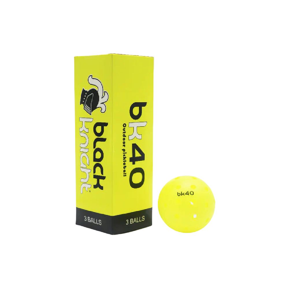 Black Knight BK40 Pickleball OUTDOOR (Box of 3 Balls)