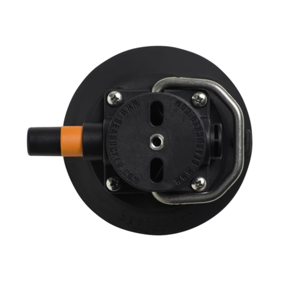 SeaSucker 4.5-inch Vacuum Mount w/ Flat-Top Stainless Steel D-Ring (Model: VM1013B)