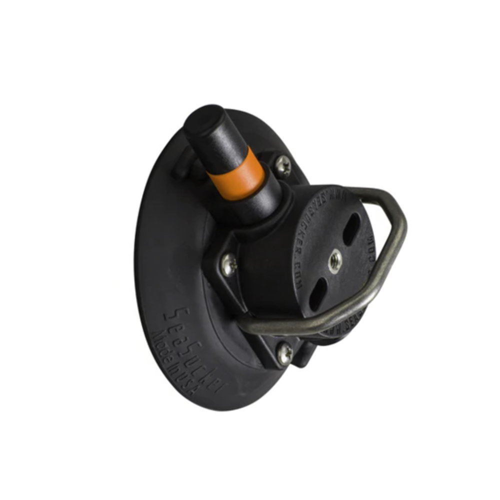 SeaSucker 4.5-inch Vacuum Mount w/ Flat-Top Stainless Steel D-Ring (Model: VM1013B)
