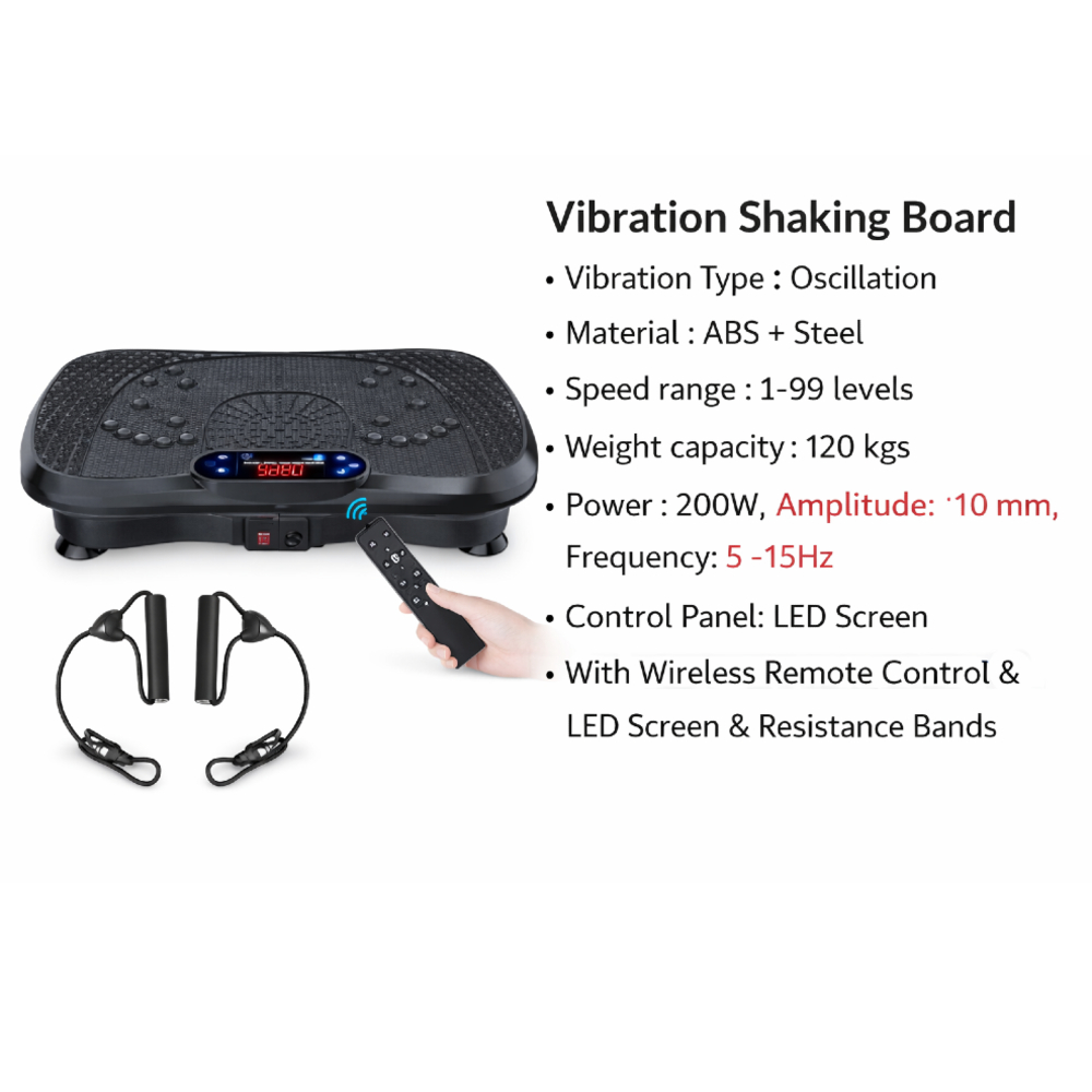 RELAXIA HYE-102C Vibration Shaking Board (Oscillation Fitness Platform with Remote Control)