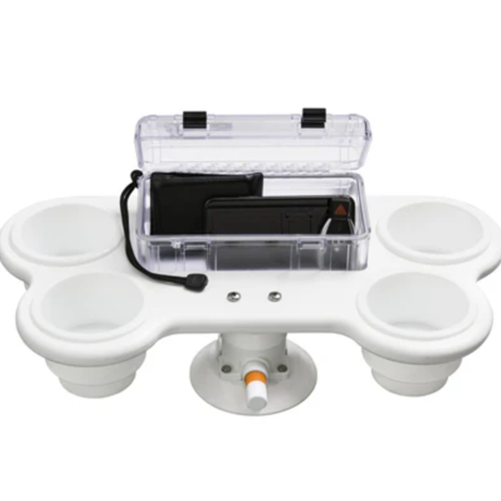 SeaSucker MC5326 4-Cup Holder with Large Dry Box