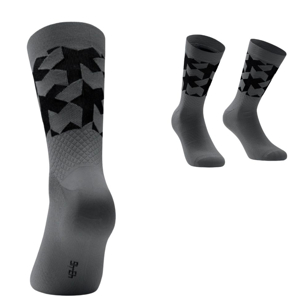 ASSOS P13.60.695.70.0 Monogram Socks EVO - Torpedo Grey