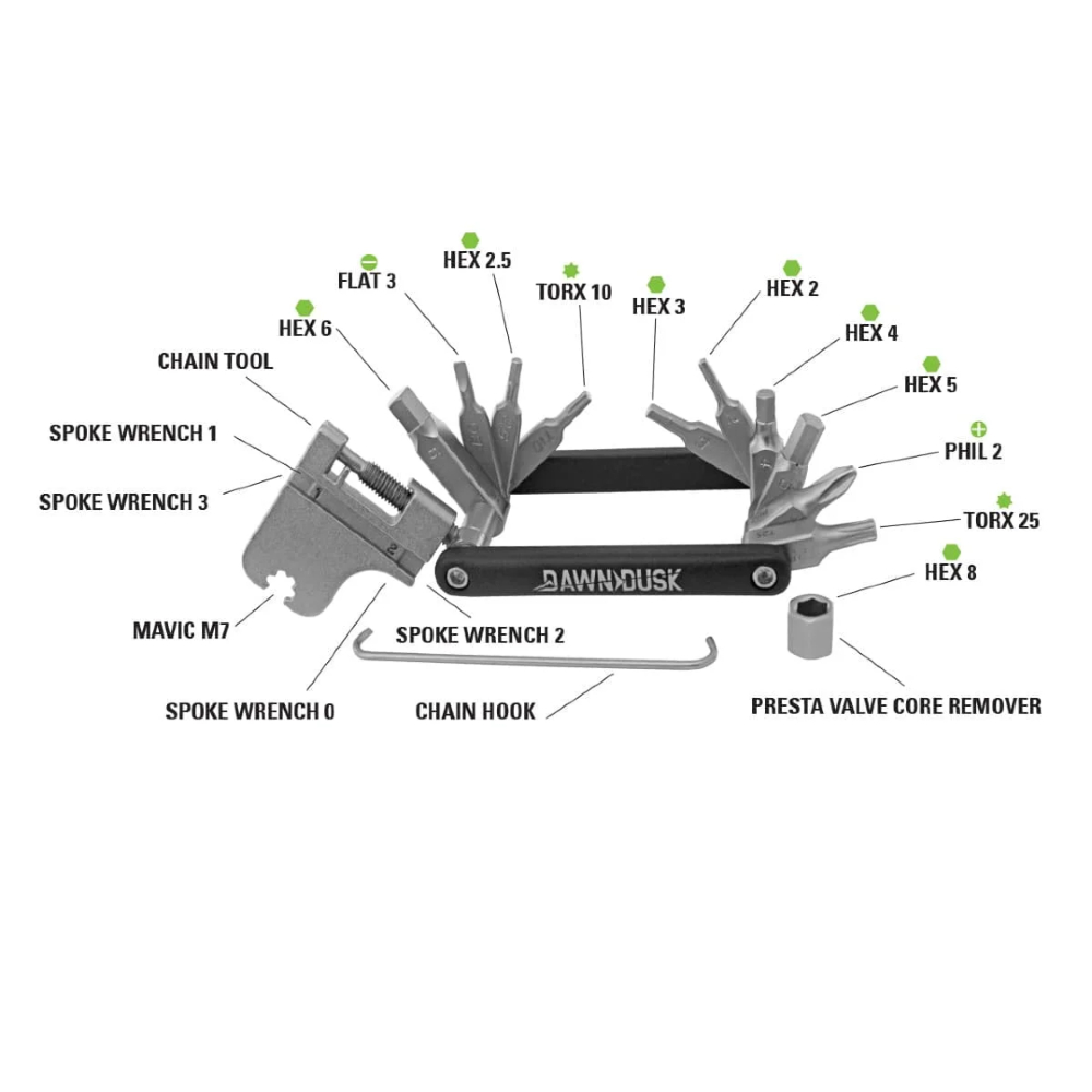 Dawn To Dusk Multi Lite 19 Multi-Tool (Model D2029)