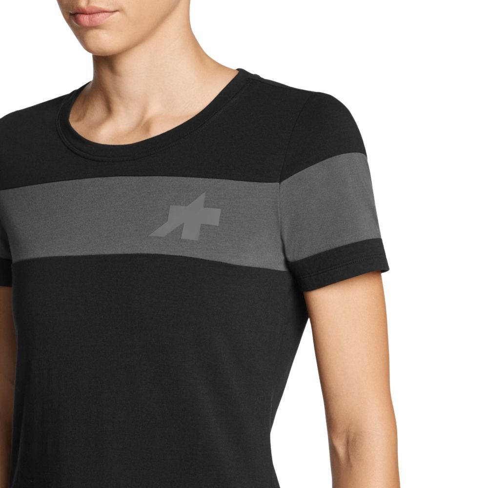 ASSOS 42.20.238.10.M Signature Women’s T-Shirt EVO – Black (M)