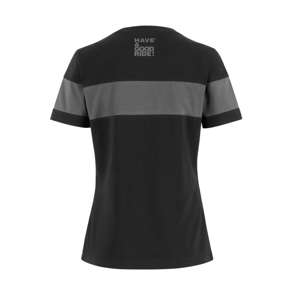 ASSOS 42.20.238.10.M Signature Women’s T-Shirt EVO – Black (M)