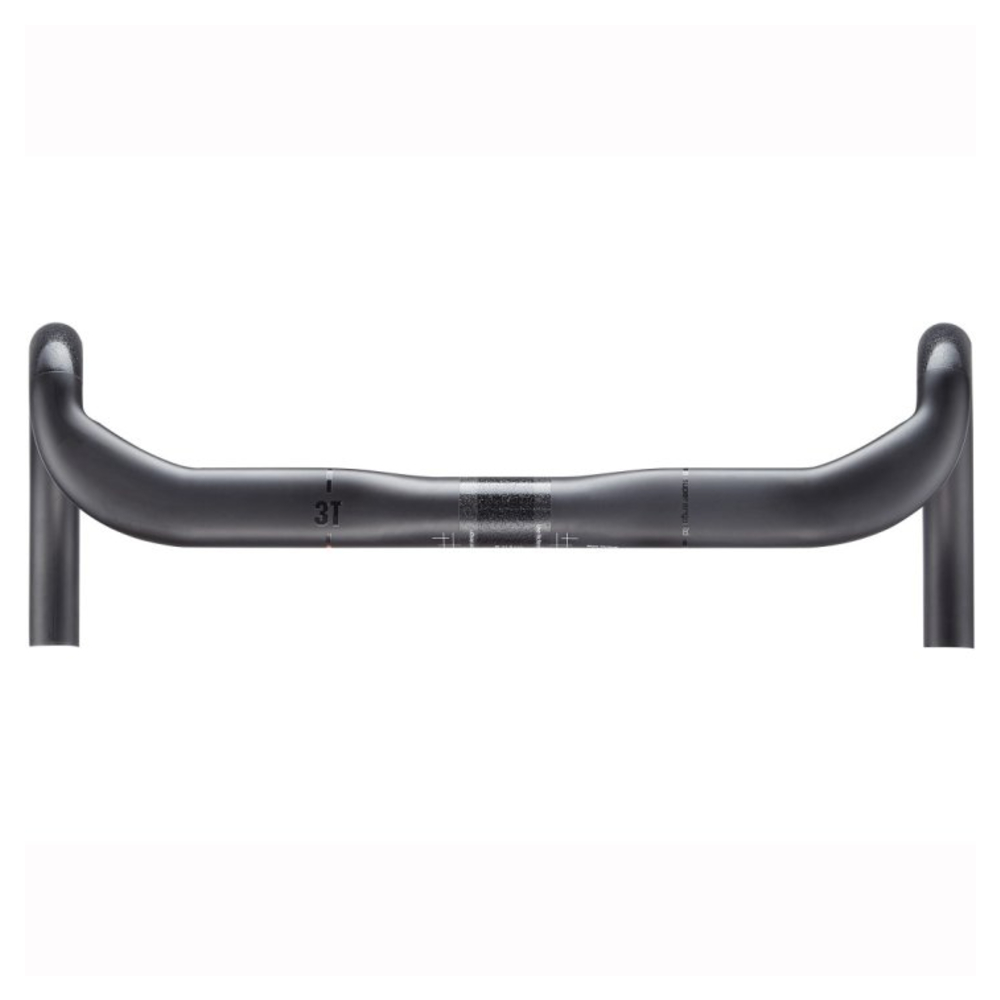 3T 9102AECV38W Superergo LTD Carbon Handlebar - Stealth Black (40cm)