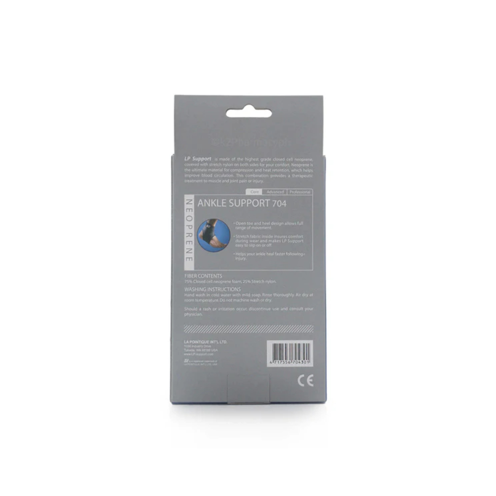 LP Support LP-704 Ankle Support - Black (Small)