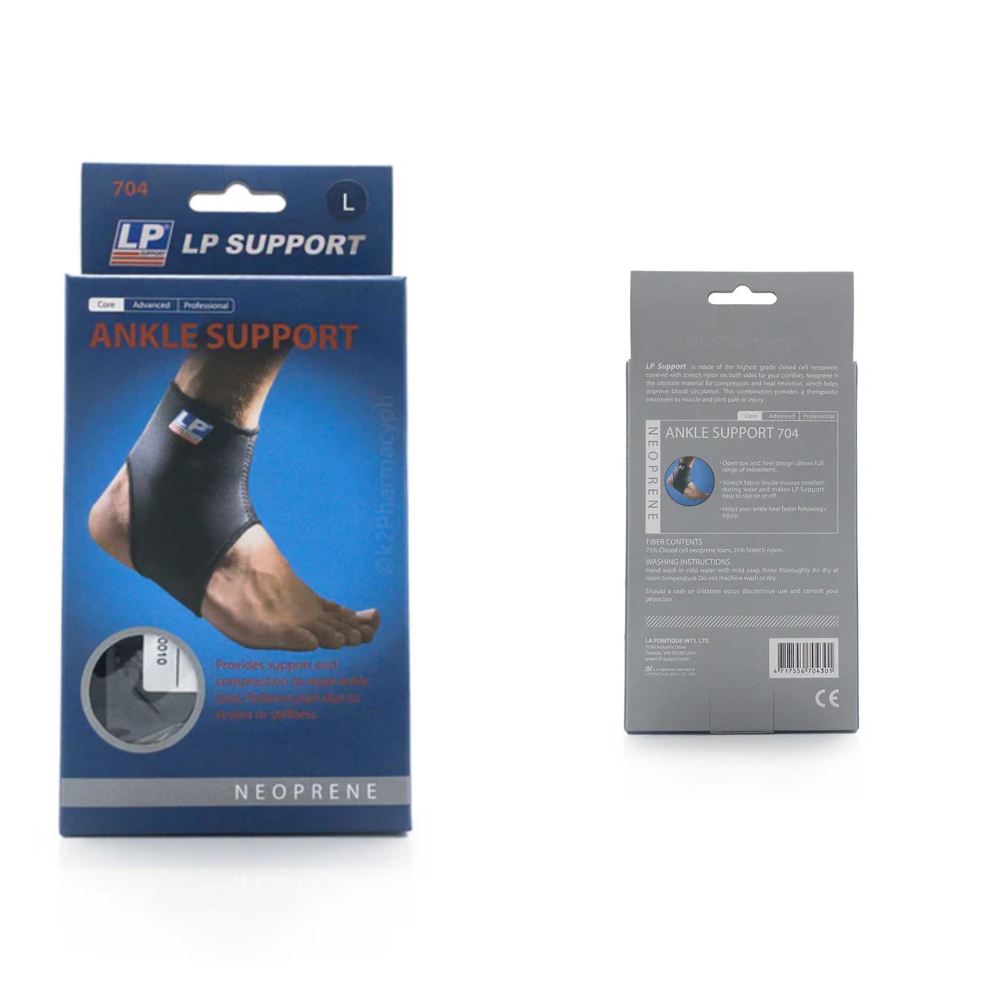 LP Support LP-704 Ankle Support - Black (Medium)
