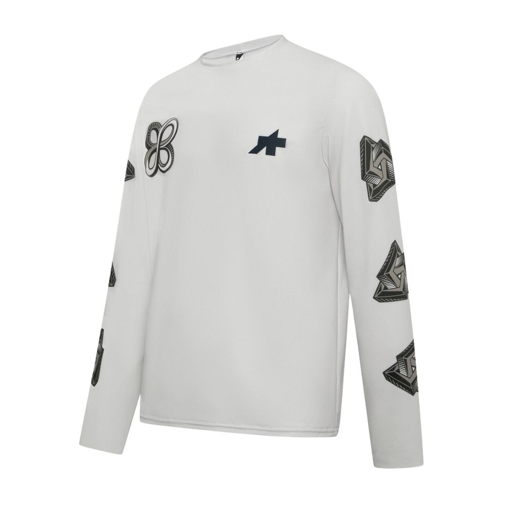 ASSOS 51.20.232.9F.M TACTICA LS T-Shirt T5 Safa Brian - Almond Milk (Medium)