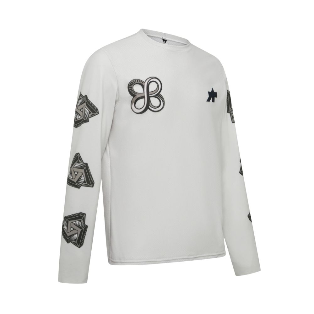 ASSOS 51.20.232.9F.M TACTICA LS T-Shirt T5 Safa Brian - Almond Milk (Medium)