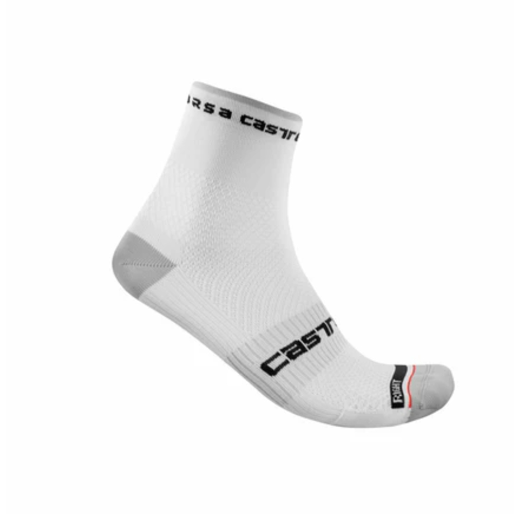 Castelli 4521027-001 Rosso Corsa Pro 9 Sock - White (2XL)