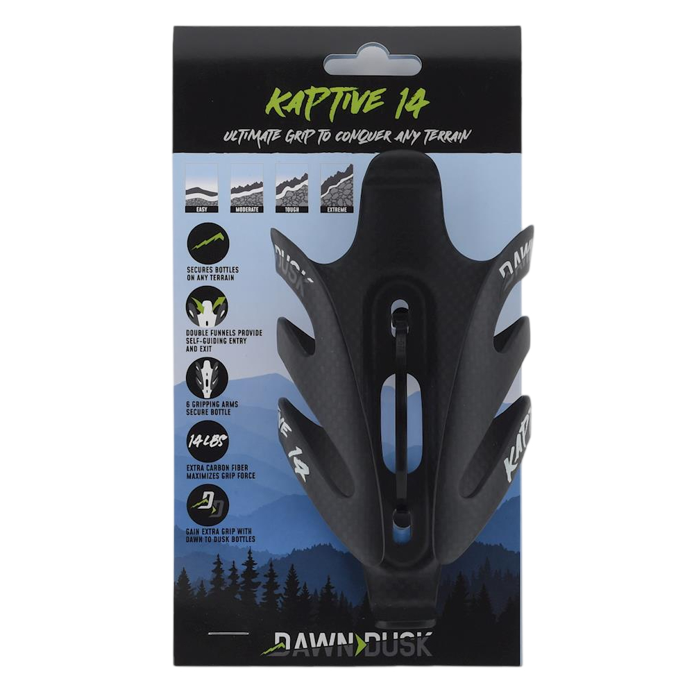 Dawn to Dusk Kaptive 14 Carbon Bottle Cage (Matte Black)