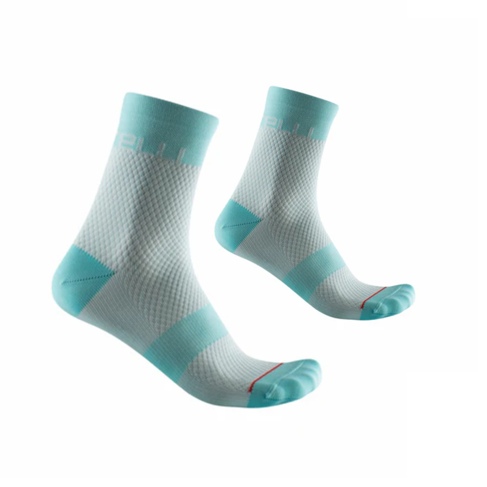 Castelli 4522069 472 Velocissima 12 Socks - Skylight / Light Aqua (L/XL)