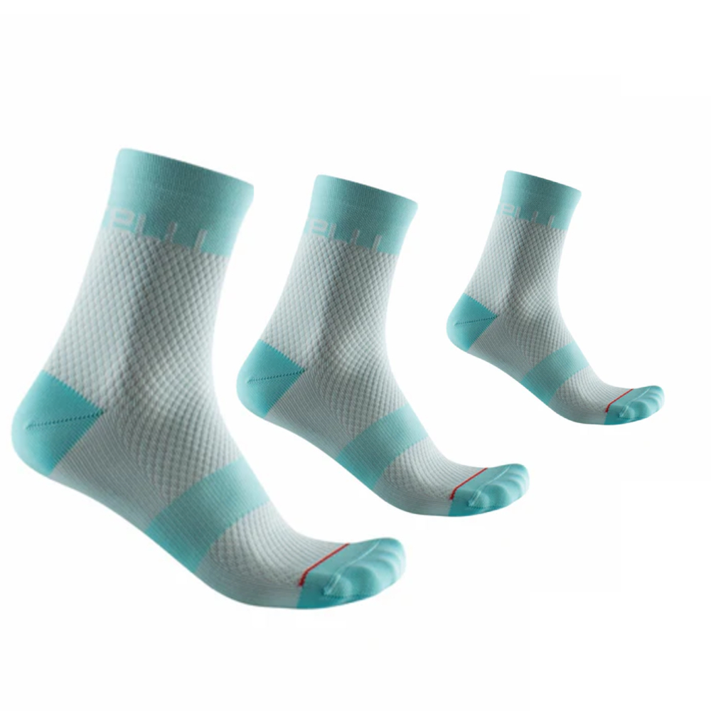 Castelli 4522069 472 Velocissima 12 Socks - Skylight / Light Aqua (L/XL)
