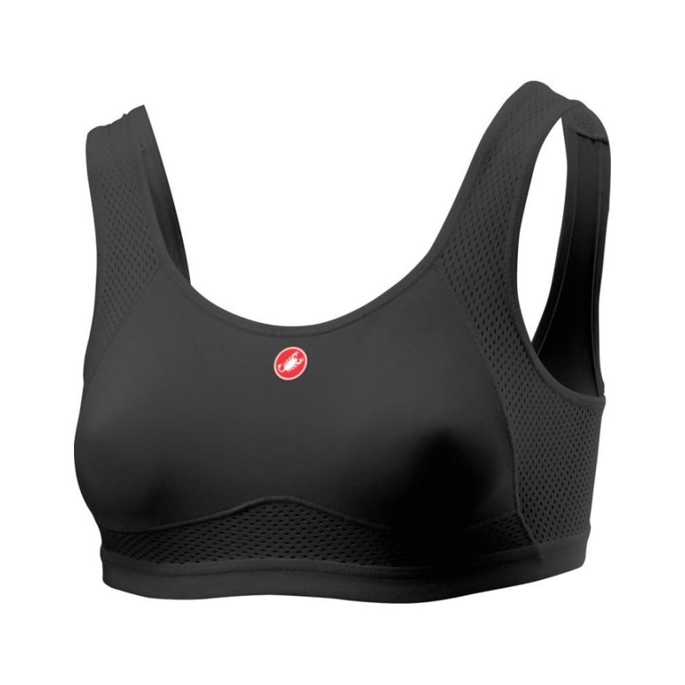 Castelli 4518550-010 Rosso Corsa Bra - Black (M)