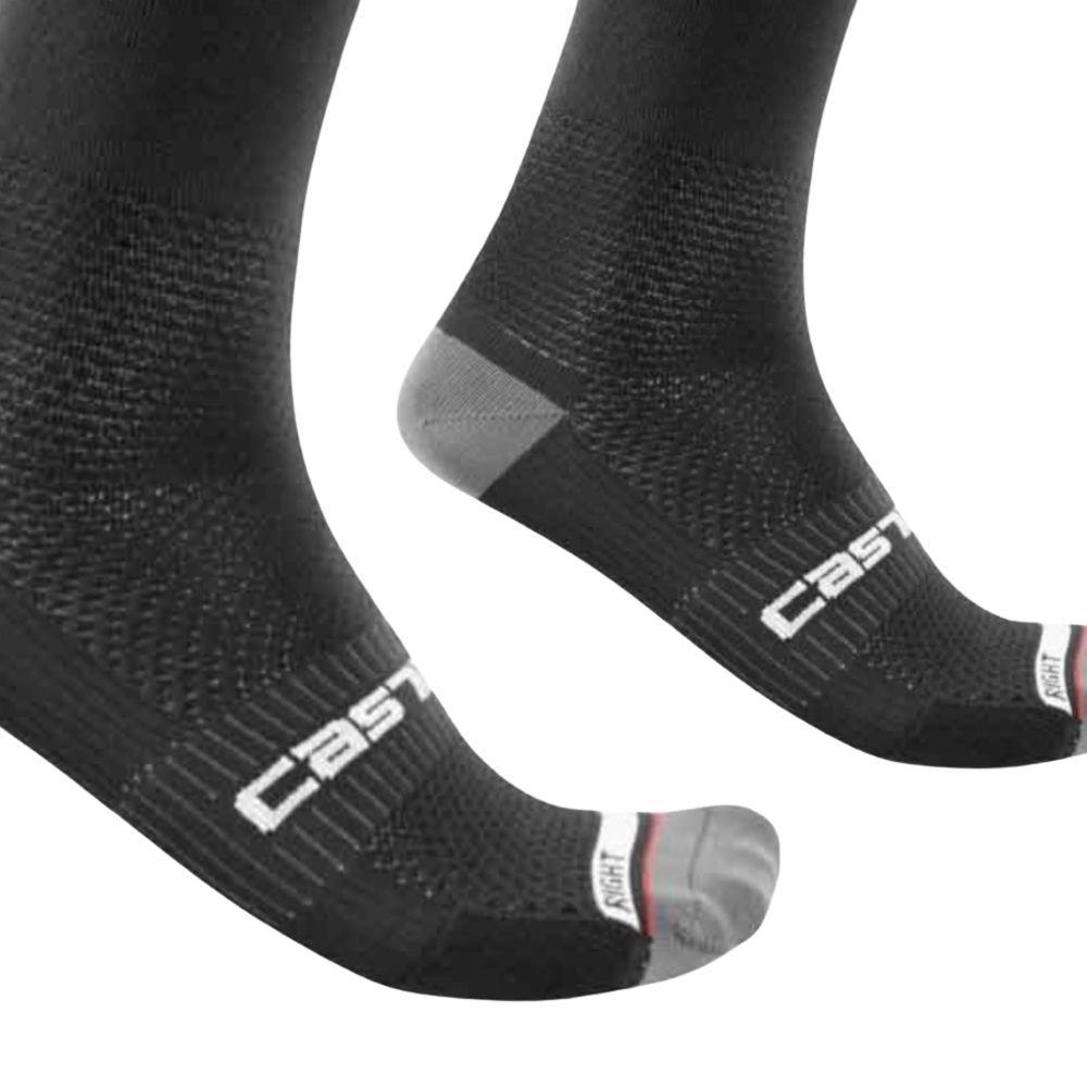 Castelli 4521026-010 Rosso Corsa Pro 15 Cycling Socks - Black (L/X)