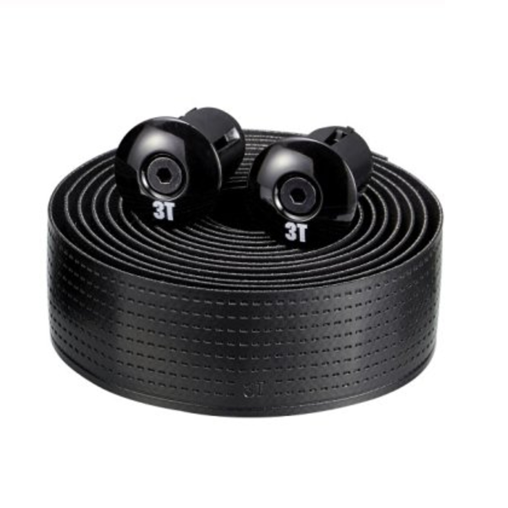 3T 8410ARAW91W Prendo Speed Handlebar Tape High-Grip Road Bike Bar Tape (Black)