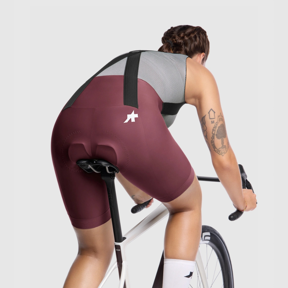 ASSOS 12.10.322.4U.XS UMA GT Bib Shorts S11 - Burgundy Red (XS)