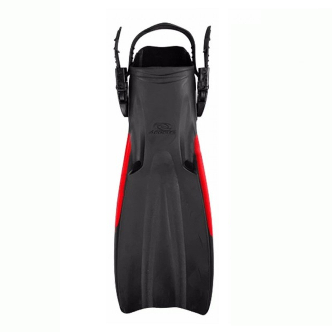 Aropec F-JS701B Open Pocket Rubber Fin (Black/Red)