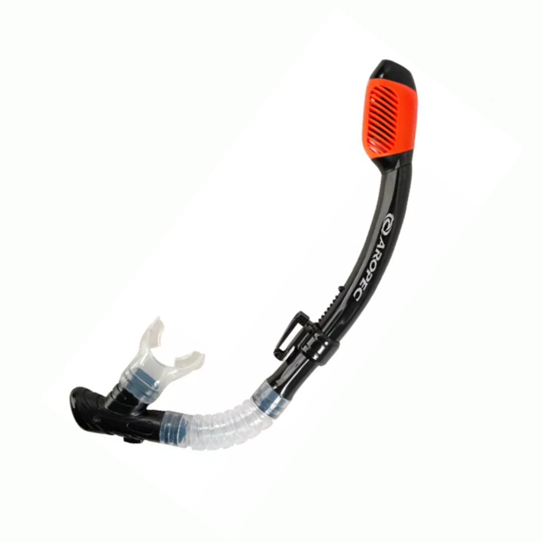 Aropec SC-1V-YA10-DRY-S Anemone 100% Dry Snorkel (Black)