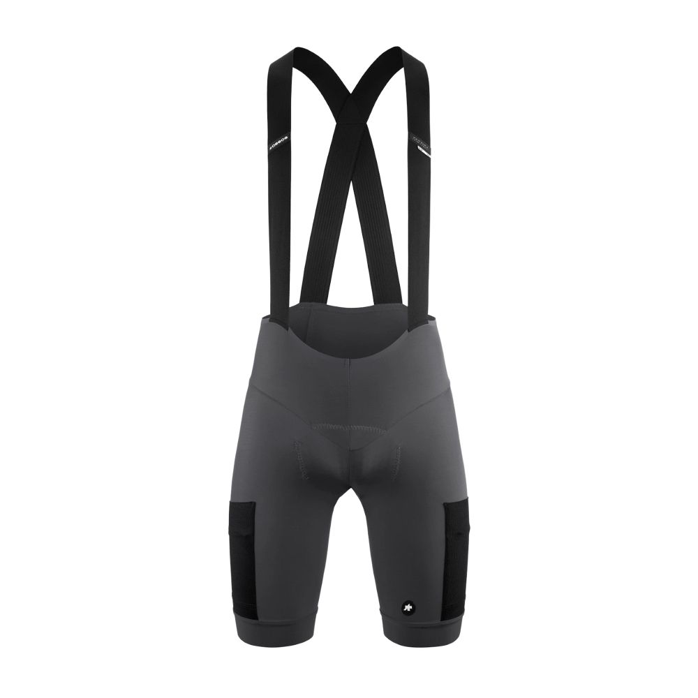 ASSOS 51.10.136.1U.XL TACTICA Kieskäfer Men's Bib Shorts T5 - Robust Grey (XL)