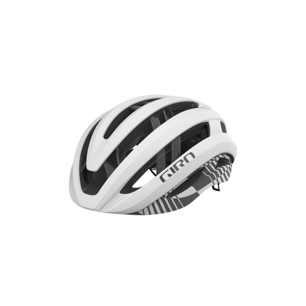 Giro Aries Spherical Aero Road Helmet- Matte White Charcoal (Large