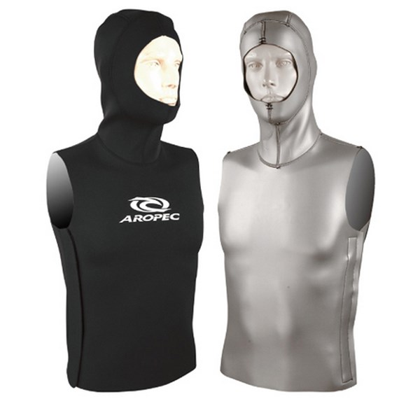 Aropec HDVT-V22-1M NeoSkin Men's Hooded Vest (X-Large)