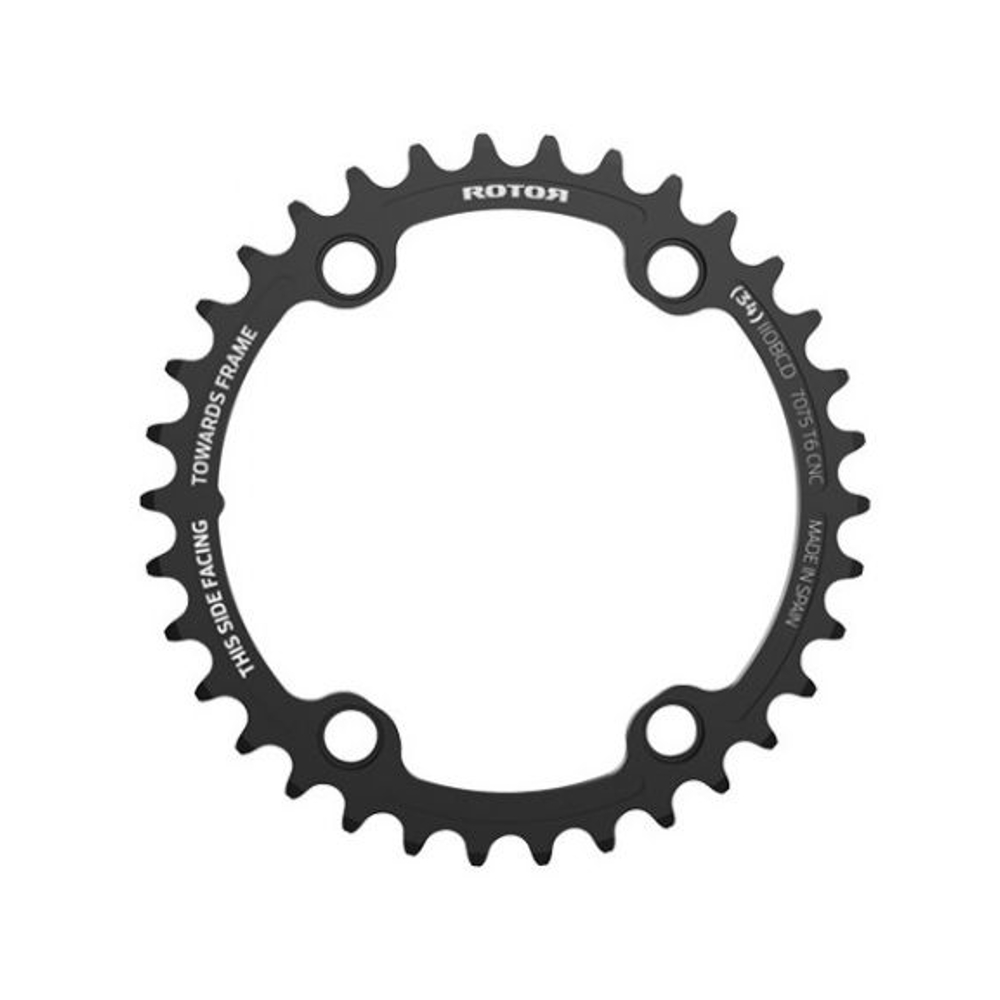 Rotor Round Rings AXS BCD110X4 R37T (50) (Black)