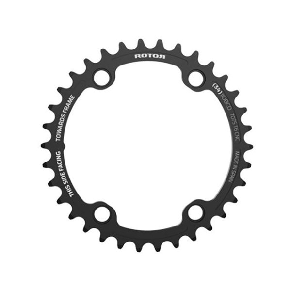 Rotor Round Rings AXS BCD110X4 R37T (50) (Black)