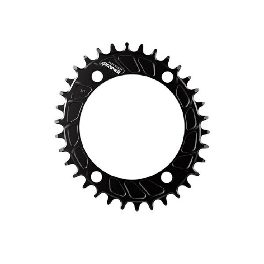 Rotor Round Rings AXS BCD110X4 R35T (48) (Black)